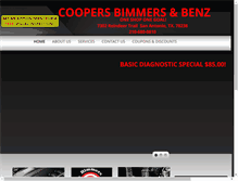 Tablet Screenshot of coopersbimmersandbenz.com